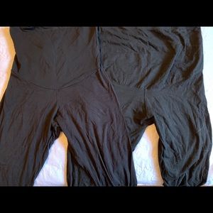 Black Maternity Capri leggings